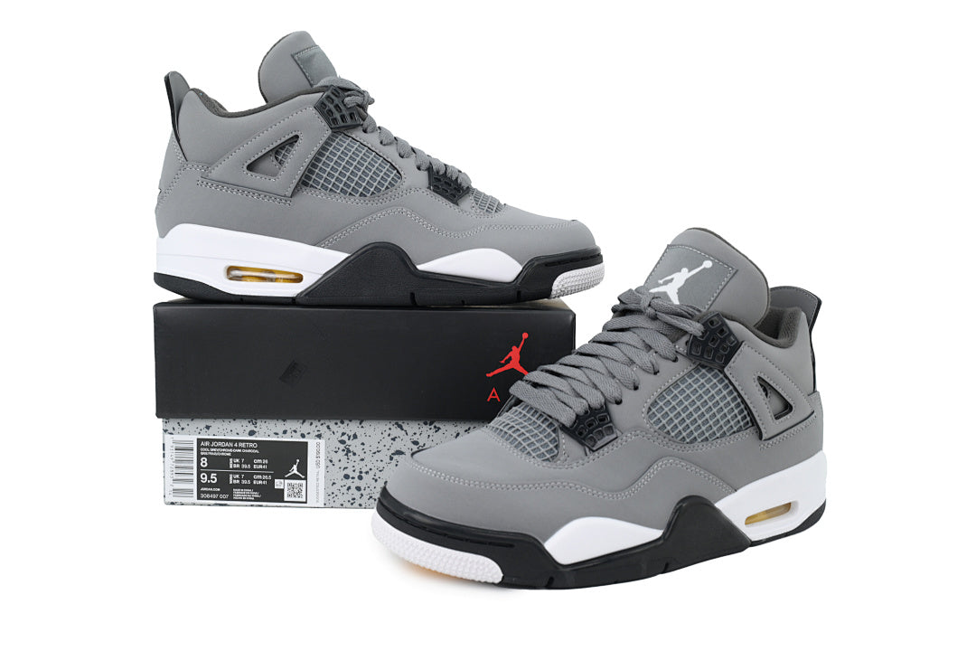 Air Jordan 4 Retro Basketball Shoes Grey