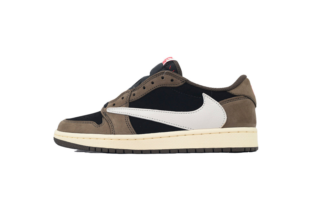 Travis Scott x Air Jordan 1 Low Sneakers Black Brown