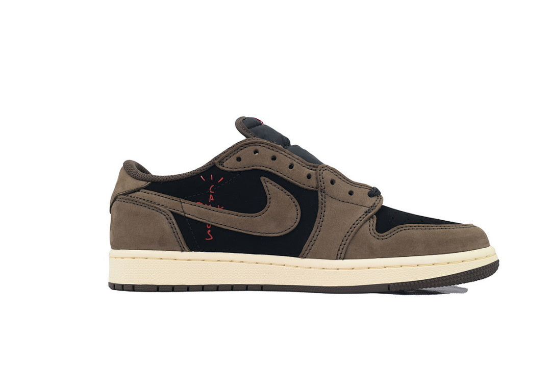 Travis Scott x Air Jordan 1 Low Sneakers Black Brown