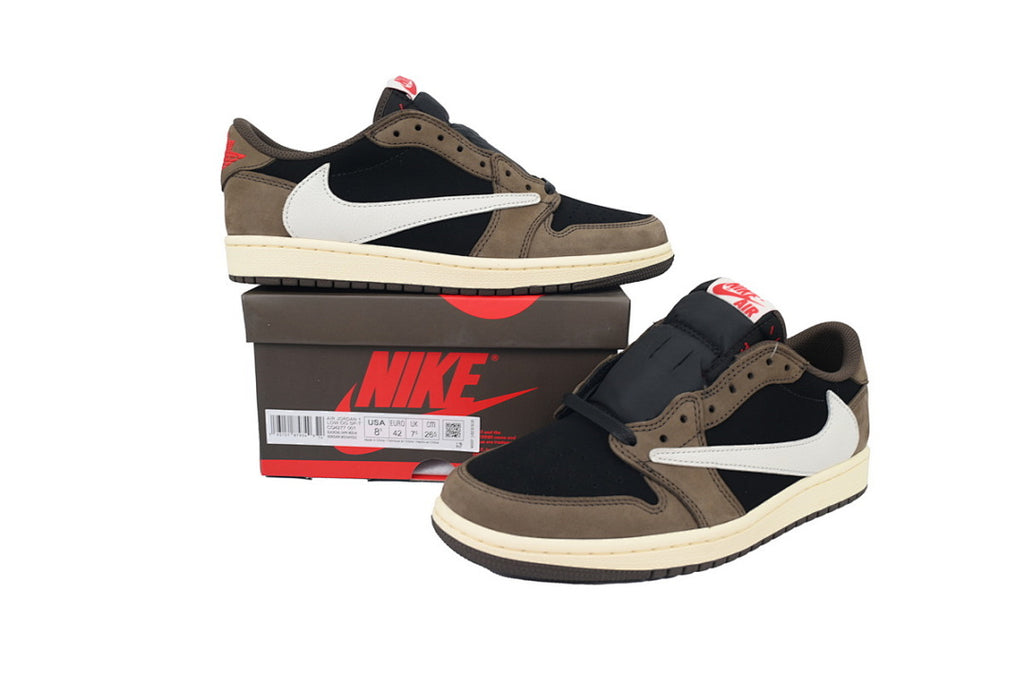 Travis Scott x Air Jordan 1 Low Sneakers Black Brown