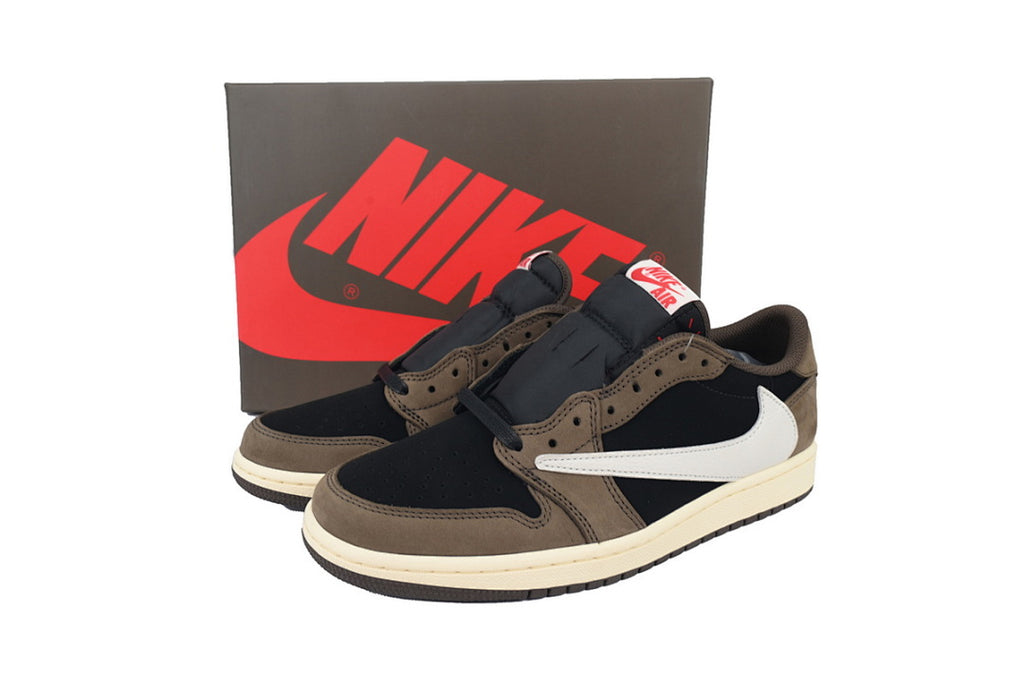 Travis Scott x Air Jordan 1 Low Sneakers Black Brown