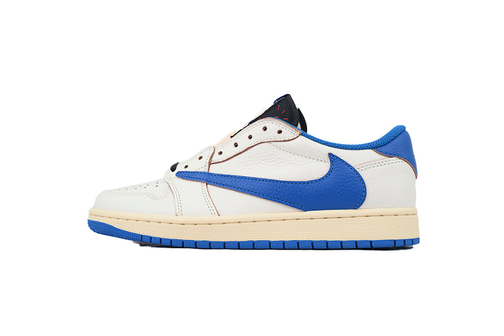 Fragment Design x Travis Scott x Air Jordan 1 Retro Low Basketball Shoes