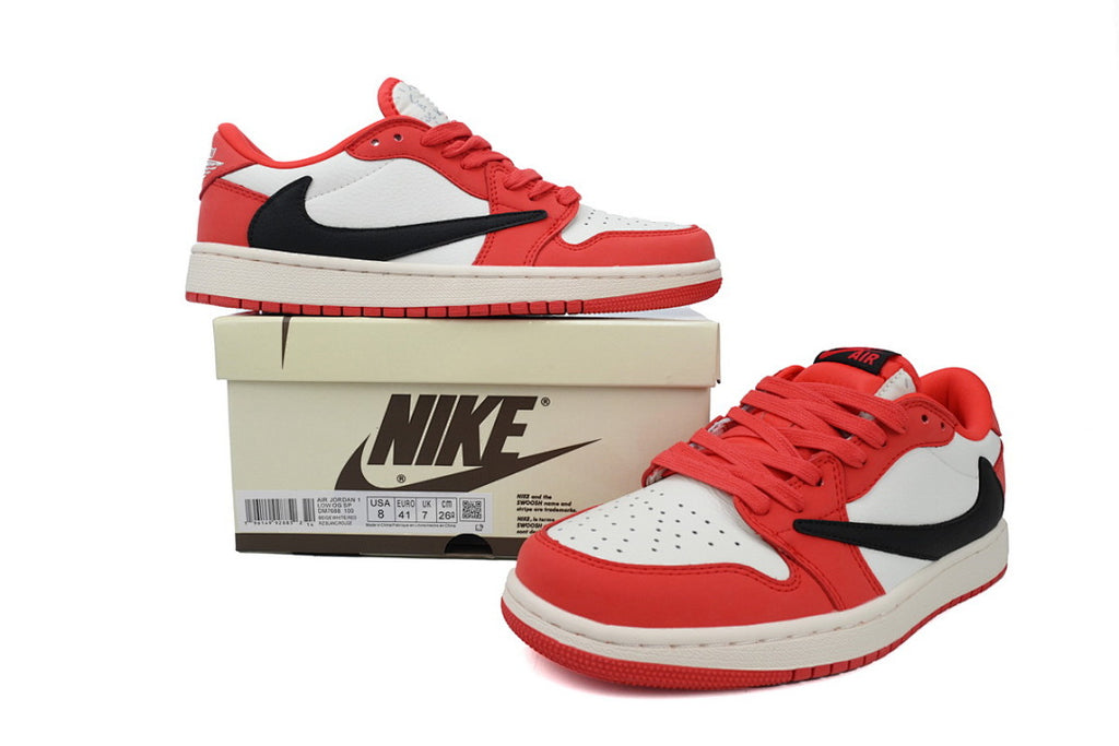 Travis Scott x Air Jordan 1 Low Red Sneakers