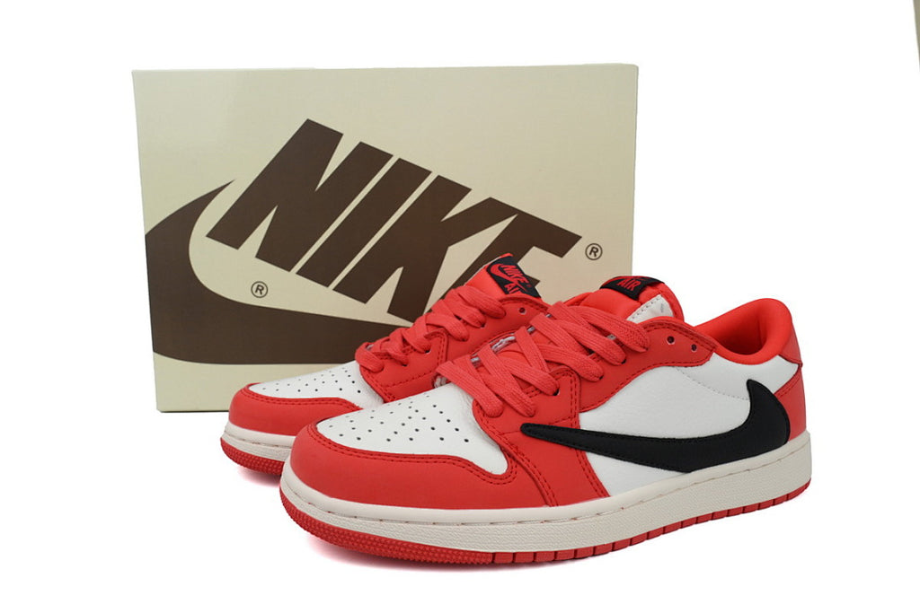 Travis Scott x Air Jordan 1 Low Red Sneakers
