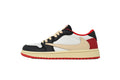 Travis Scott x Air Jordan 1 Black White Red Hook Sneakers