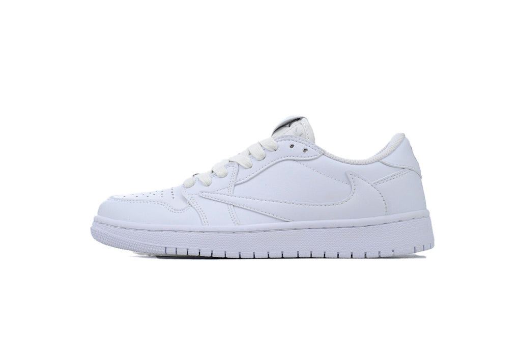 Travis Scott x Air Jordan 1 Low White Sneakers