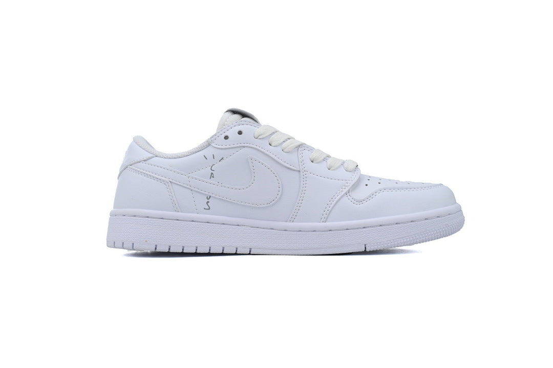 Travis Scott x Air Jordan 1 Low White Sneakers