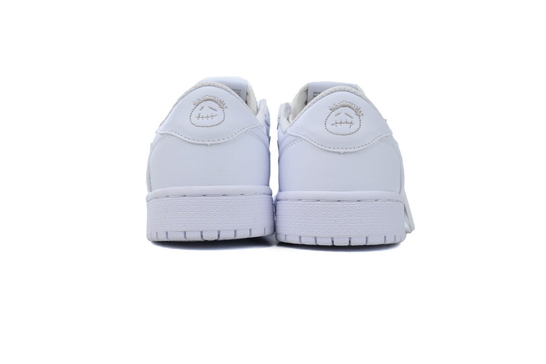 Travis Scott x Air Jordan 1 Low White Sneakers