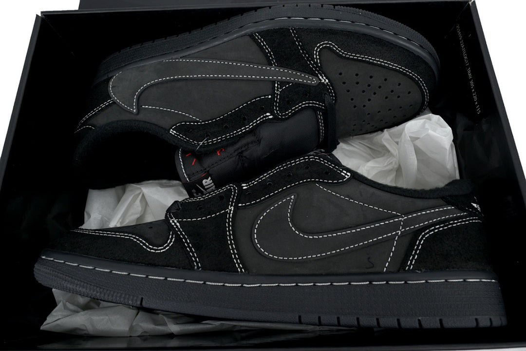 Travis Scott x Air Jordan 1 Low OG SP Black Phantom Men Basketball Shoes