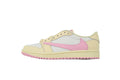 Travis Scott x Air Jordan 1 Retro Low OG 'Muslin Pink' Basketball Shoes