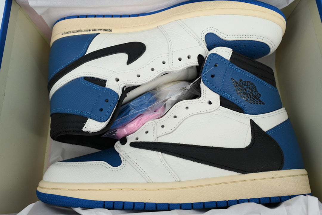 Fragment x Travis Scott x Air Jordan 1 High OG Military Men Basketball Shoes Size US 4-US 12