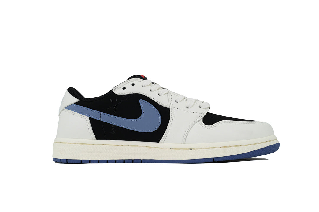 Travis Scott x Air Jordan 1 Low Hooked Black Jade Sneakers