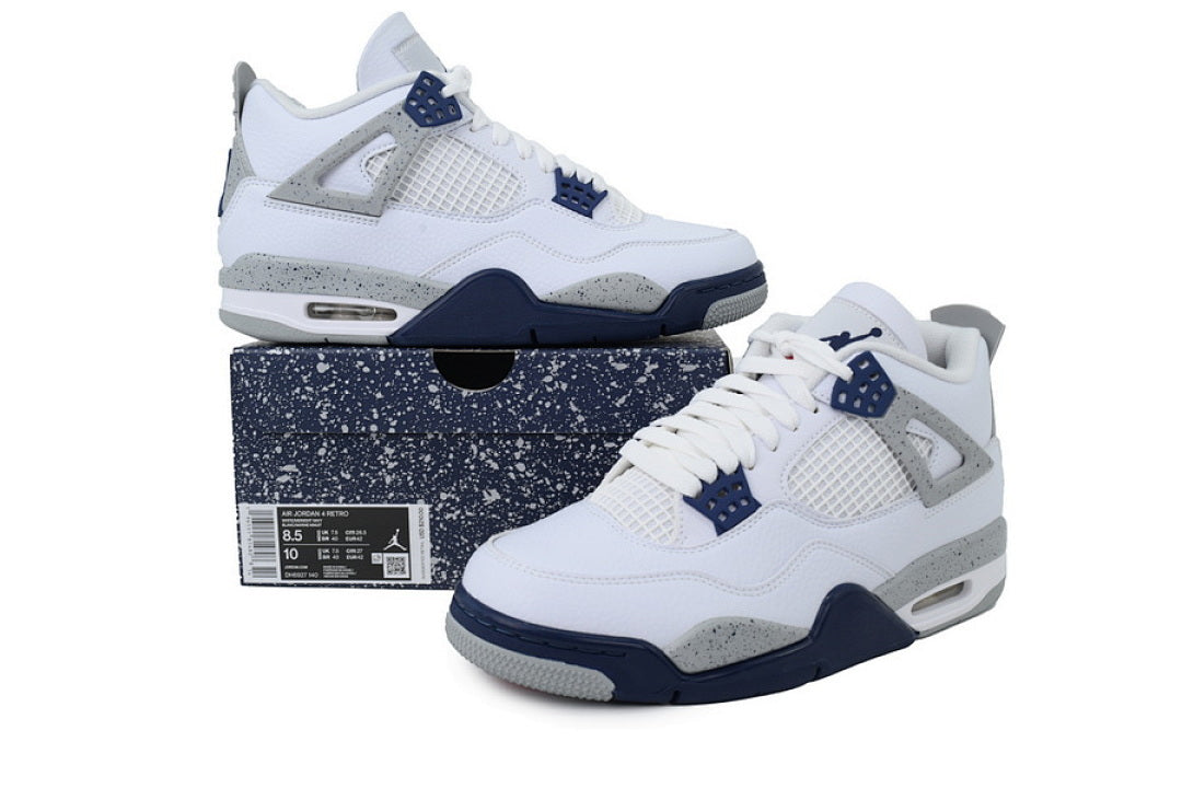 Air Jordan 4 Retro Midnight Navy Basketball Shoes