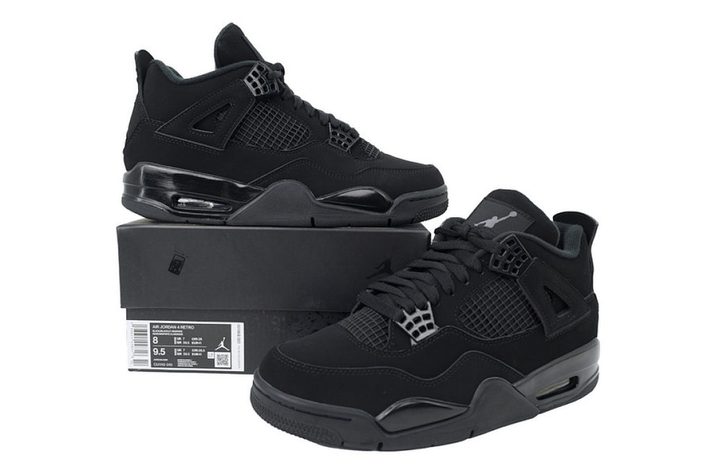 Air Jordan 4 Retro Basketball Shoes Black