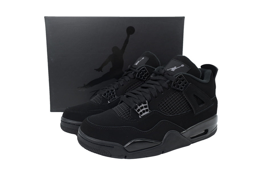 Air Jordan 4 Retro Basketball Shoes Black