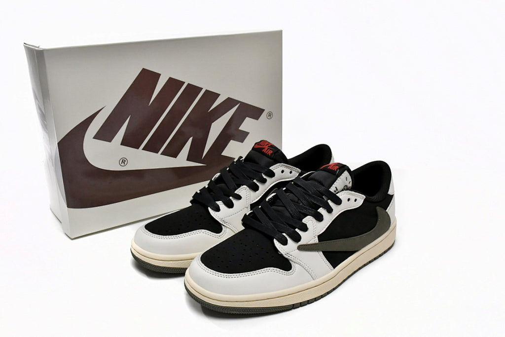 Travis Scott x Air Jordan 1 Low OG Olive Sneakers