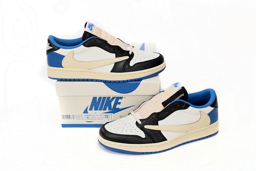 Travis Scott x Fragment Design x Air Jordan 1 Low Sneakers
