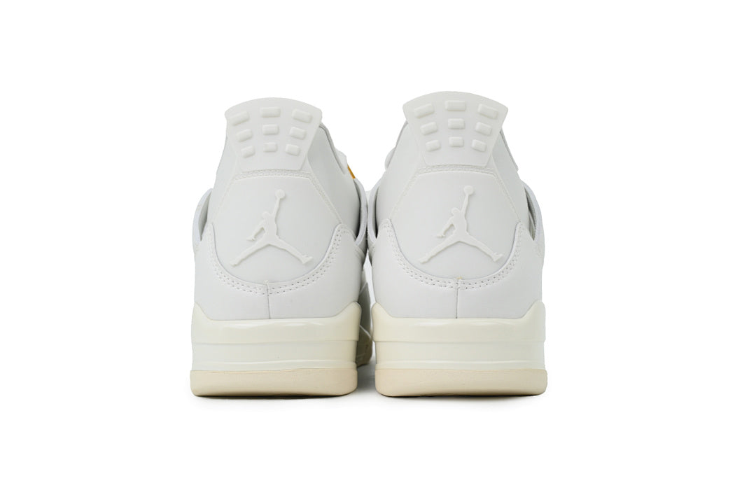 Air Jordan 4 WMNS Sail Basketball Shoes White Gold
