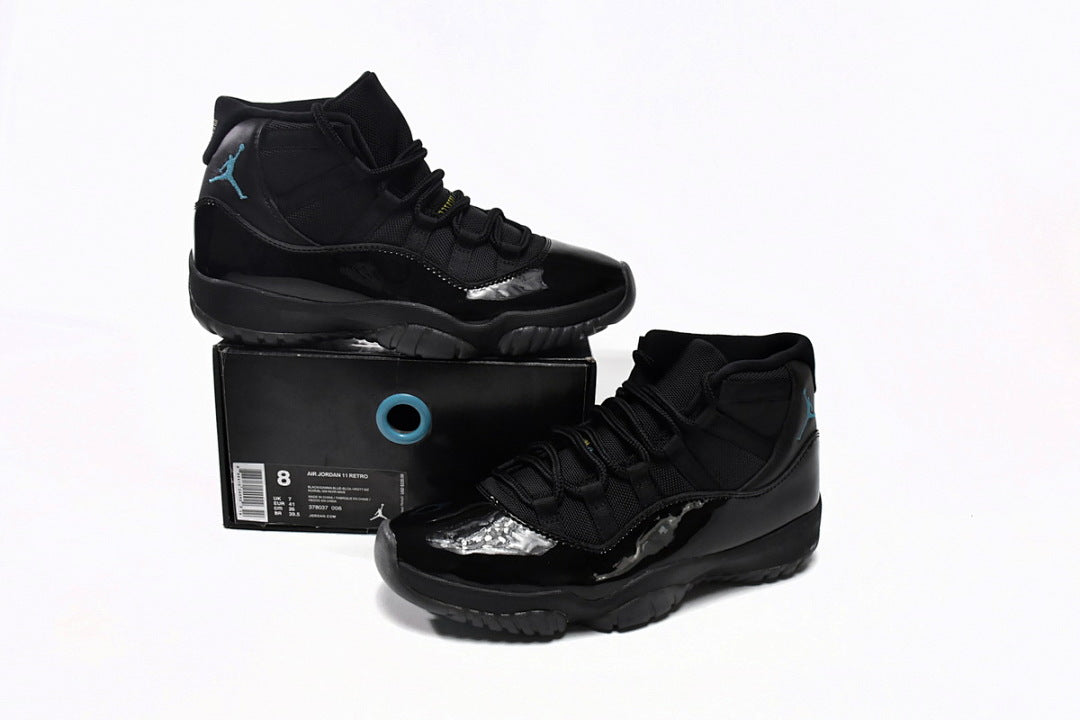 Air Jordan 11 Retro Gamma Blue High-Top Basketball Sneakers Black