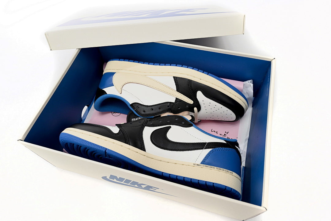 Travis Scott x Fragment Design x Air Jordan 1 Low Sneakers