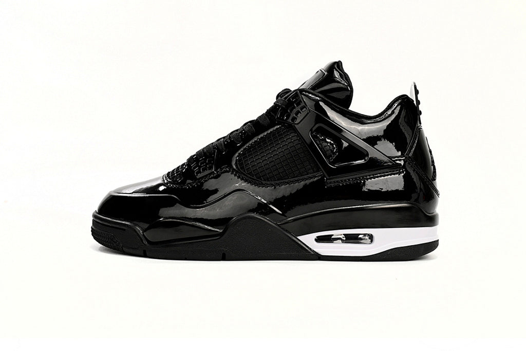 Air Jordan 4 Retro Powder Patent Leather Basketball Shoes Black