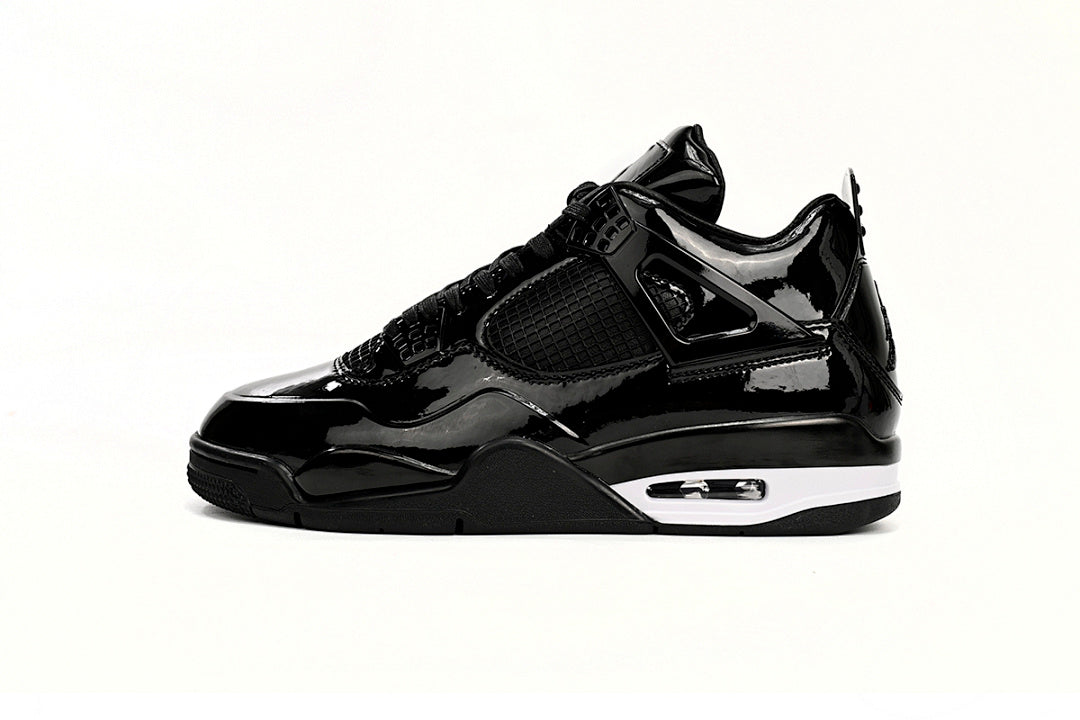 Air Jordan 4 Retro Powder Patent Leather Basketball Shoes Black