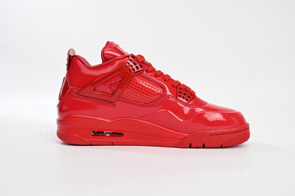 Air Jordan 4 Retro Red Lacquer Leather Basketball Shoes