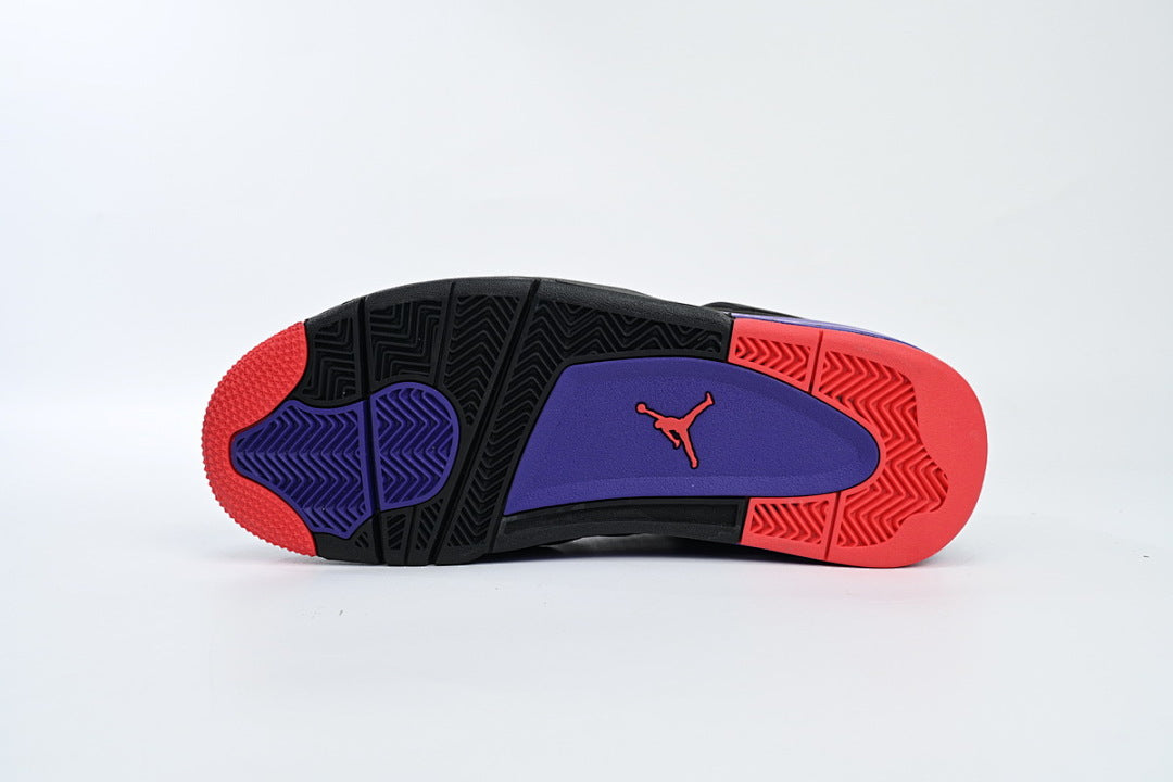 Air Jordan 4 Red Rap Tors Basketball Shoes Black Purple