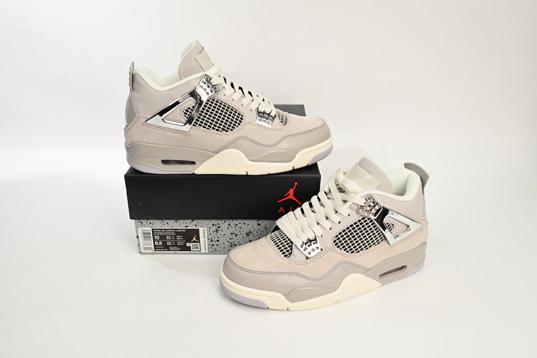 Air Jordan 4 WMNS “Frozen Moments” Basketball Shoes Grey