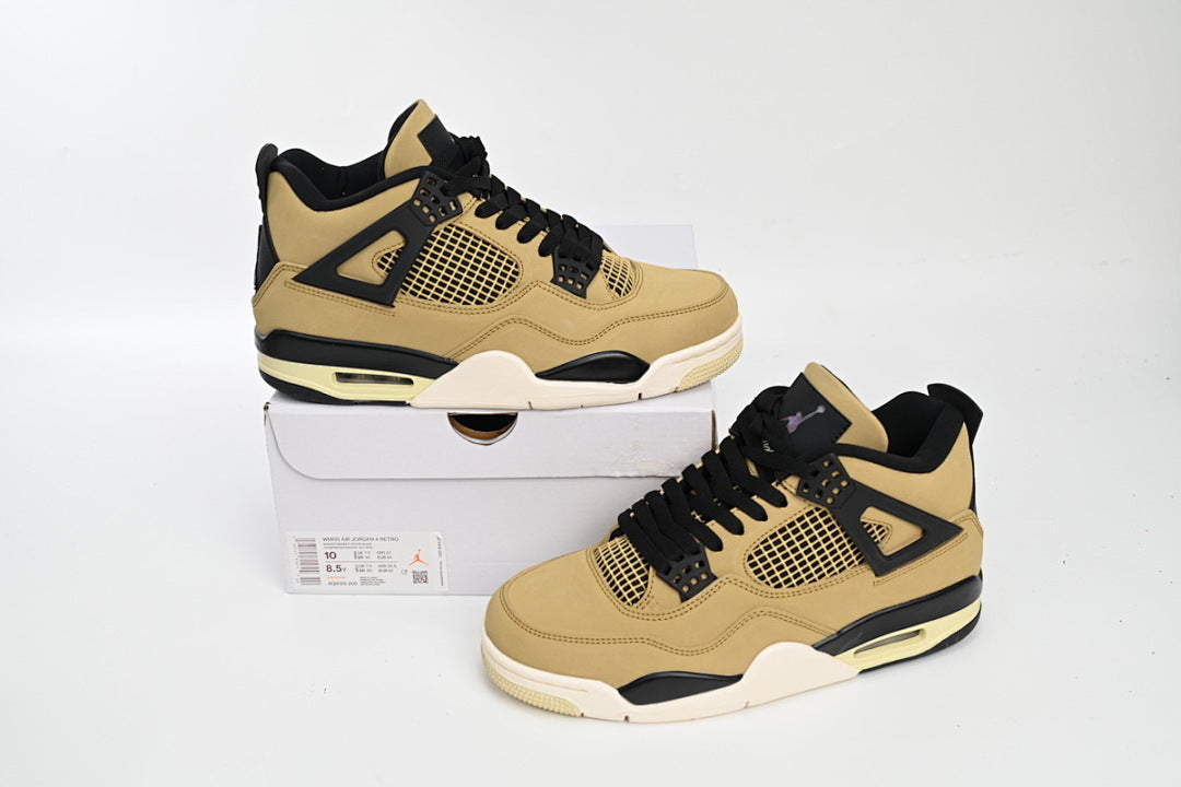 Air Jordan 4 Retro Pearl Milk Tea Basketball Shoes