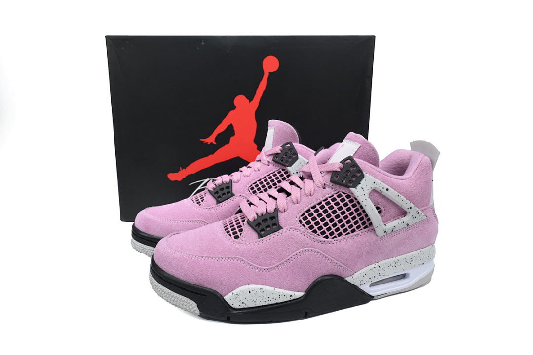 Air Jordan 4 Retro 'Orchid' Basketball Shoes Pink Black