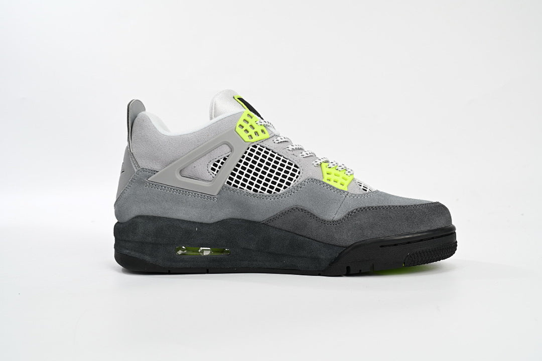 Air Jordan 4 SE “Neon” Basketball Shoes Grey