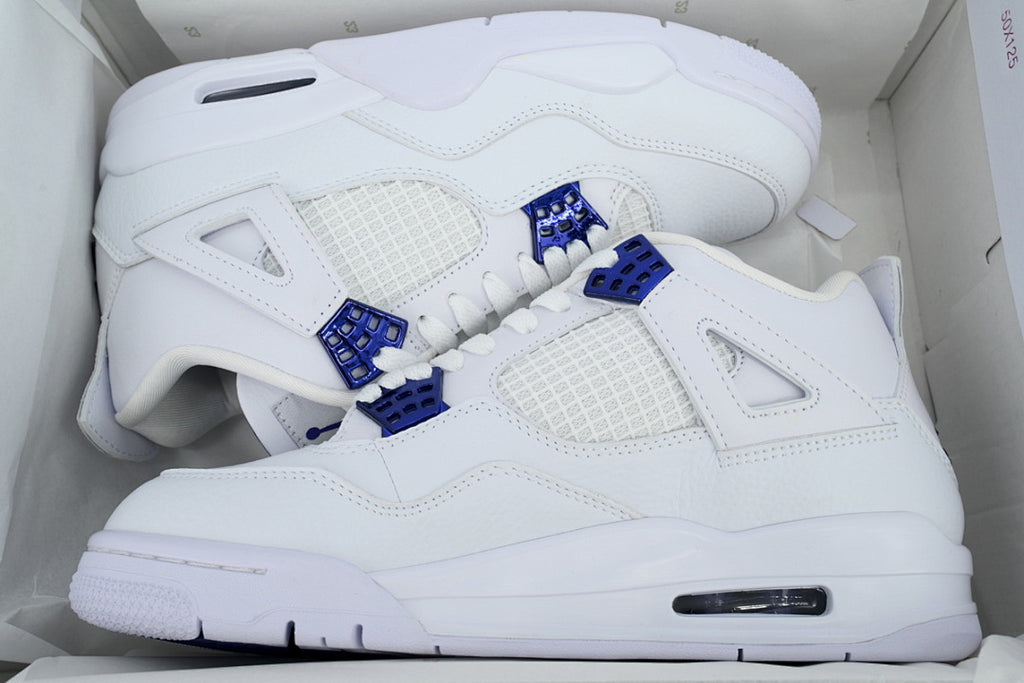Air Jordan 4 Retro Purple Metallic Basketball Shoes