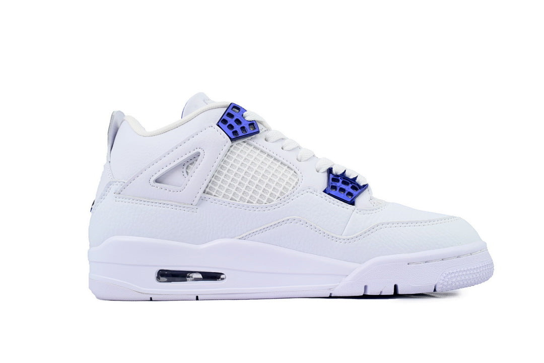 Air Jordan 4 Retro Purple Metallic Basketball Shoes