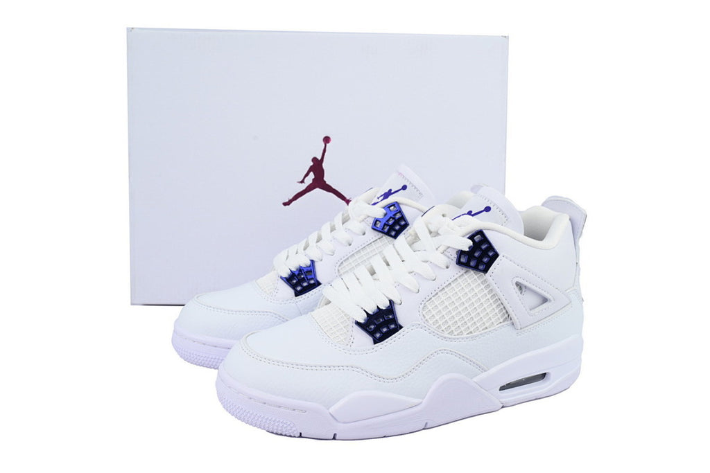 Air Jordan 4 Retro Purple Metallic Basketball Shoes