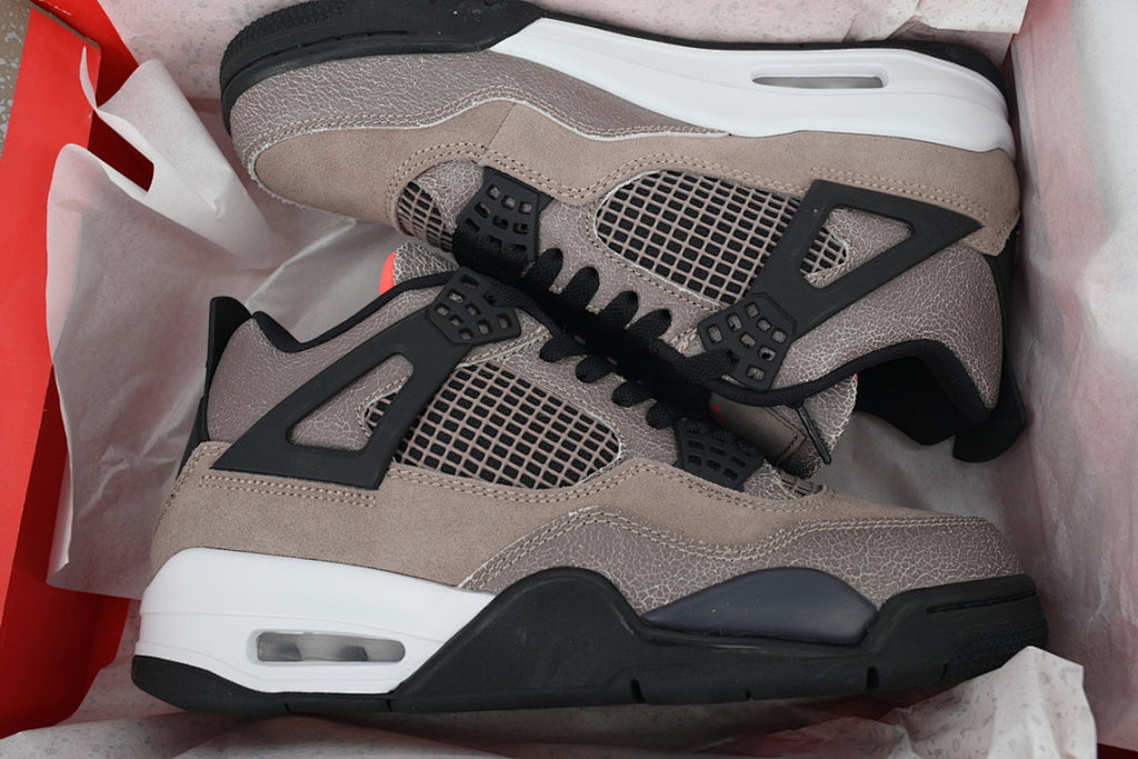 Air Jordan 4 Retro Taupe Haze Basketball Shoes Black Brown