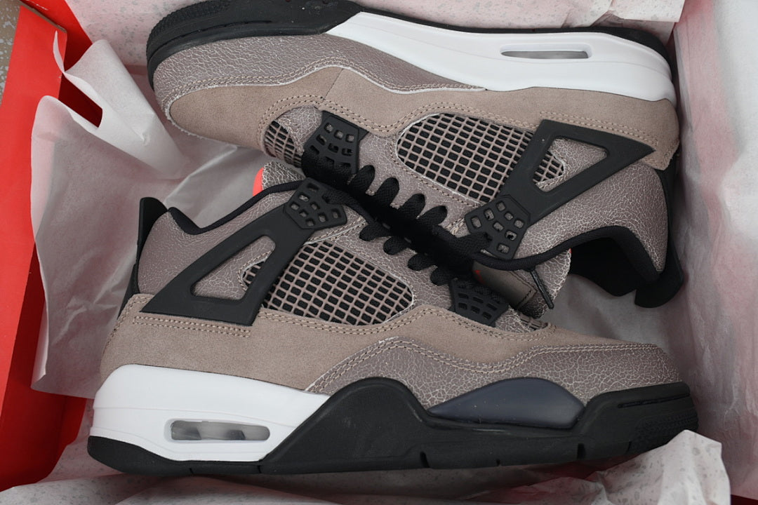 Air Jordan 4 Retro Taupe Haze Basketball Shoes Black Brown