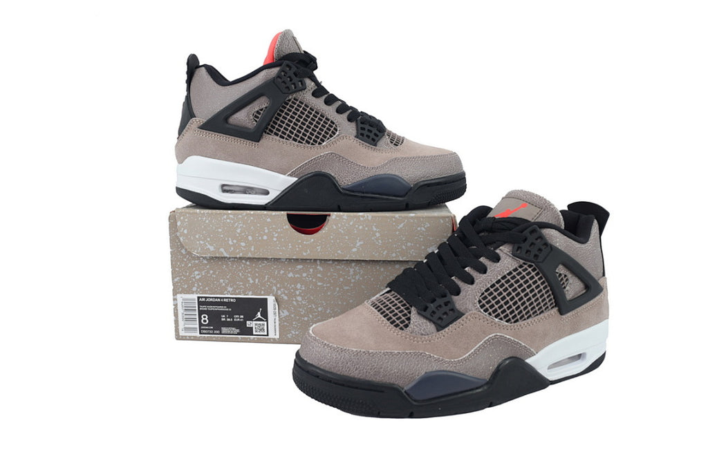 Air Jordan 4 Retro Taupe Haze Basketball Shoes Black Brown
