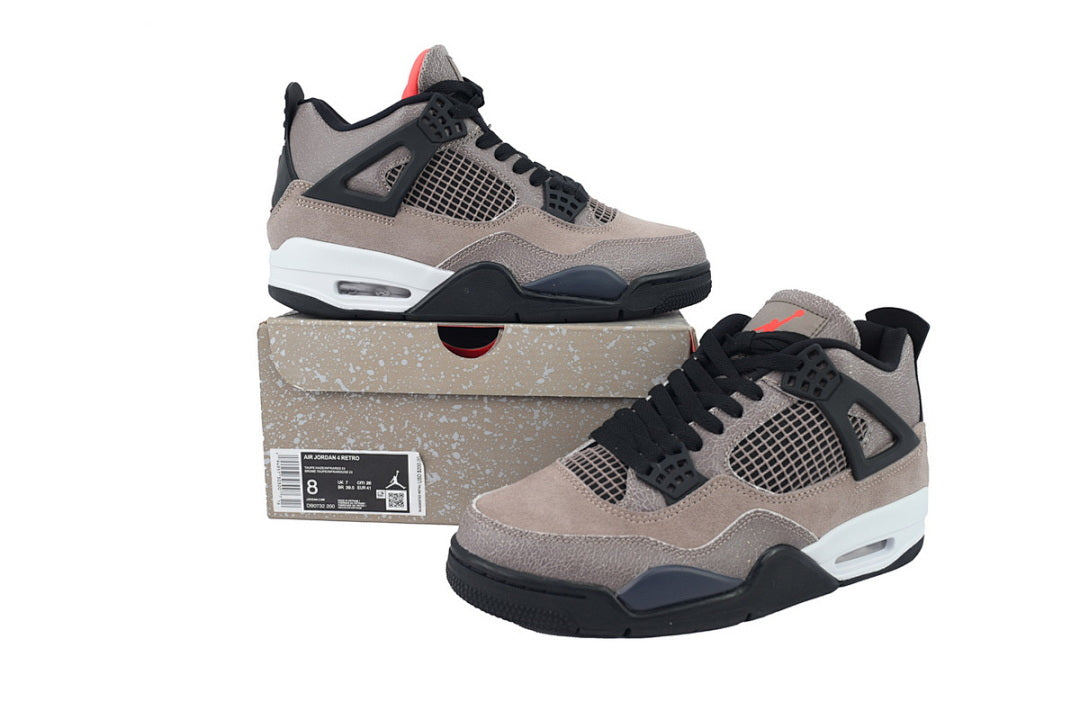 Air Jordan 4 Retro Taupe Haze Basketball Shoes Black Brown