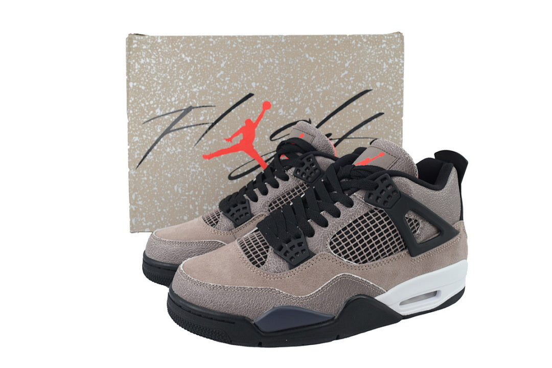 Air Jordan 4 Retro Taupe Haze Basketball Shoes Black Brown
