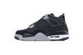 Air Jordan 4 Retro Black Canvas Basketball Shoes