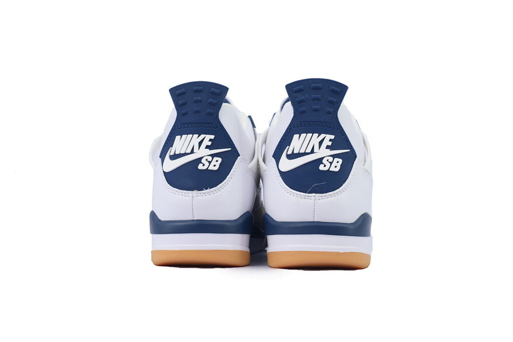 SB x Air Jordan 4 Retro SP Basketball Shoes White Navy Size US7-US12