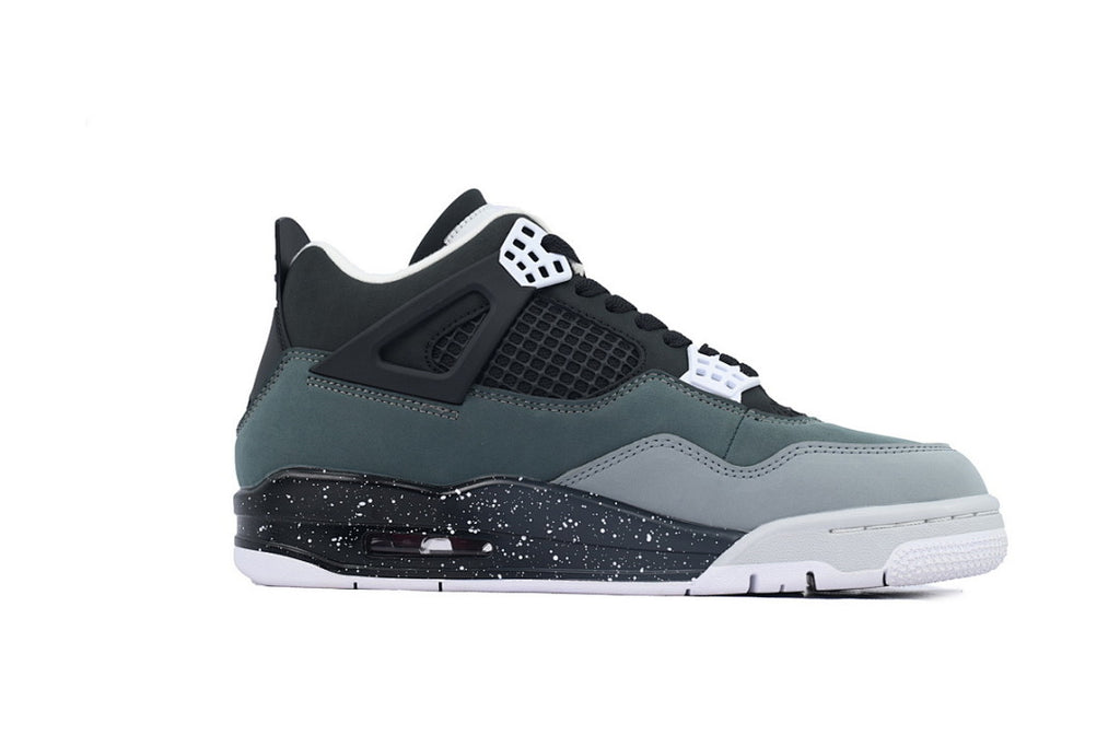 Air Jordan Retro 4 “Fear” Basketball Shoes Black Grey