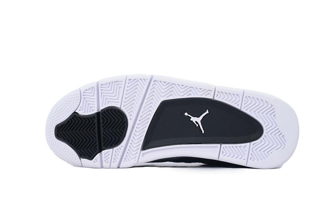 Air Jordan Retro 4 “Fear” Basketball Shoes Black Grey