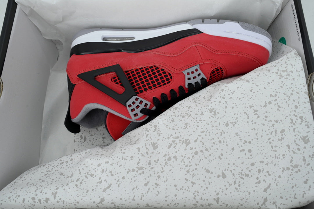 Air Jordan 4 Retro 'Toro Bravo' Basketball Shoes Red