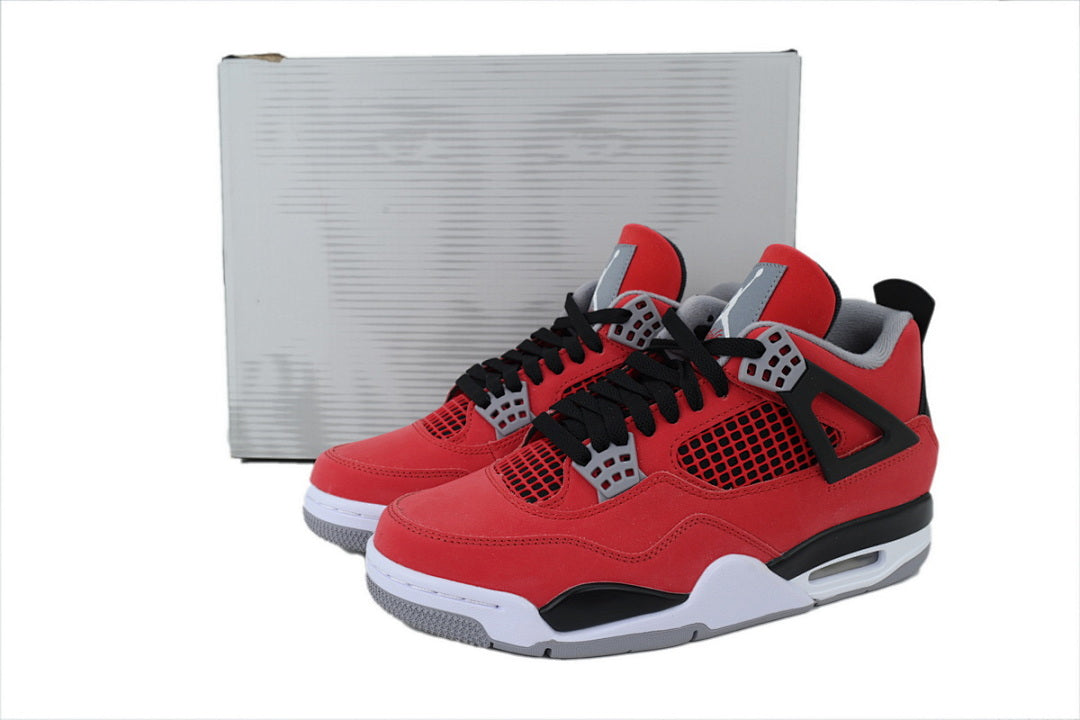 Air Jordan 4 Retro 'Toro Bravo' Basketball Shoes Red