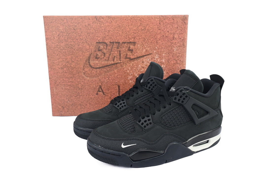 Nigel Sylvester x Air Jordan 4 Retro OG SP 'Brick By Brick' Basketball Shoes Black