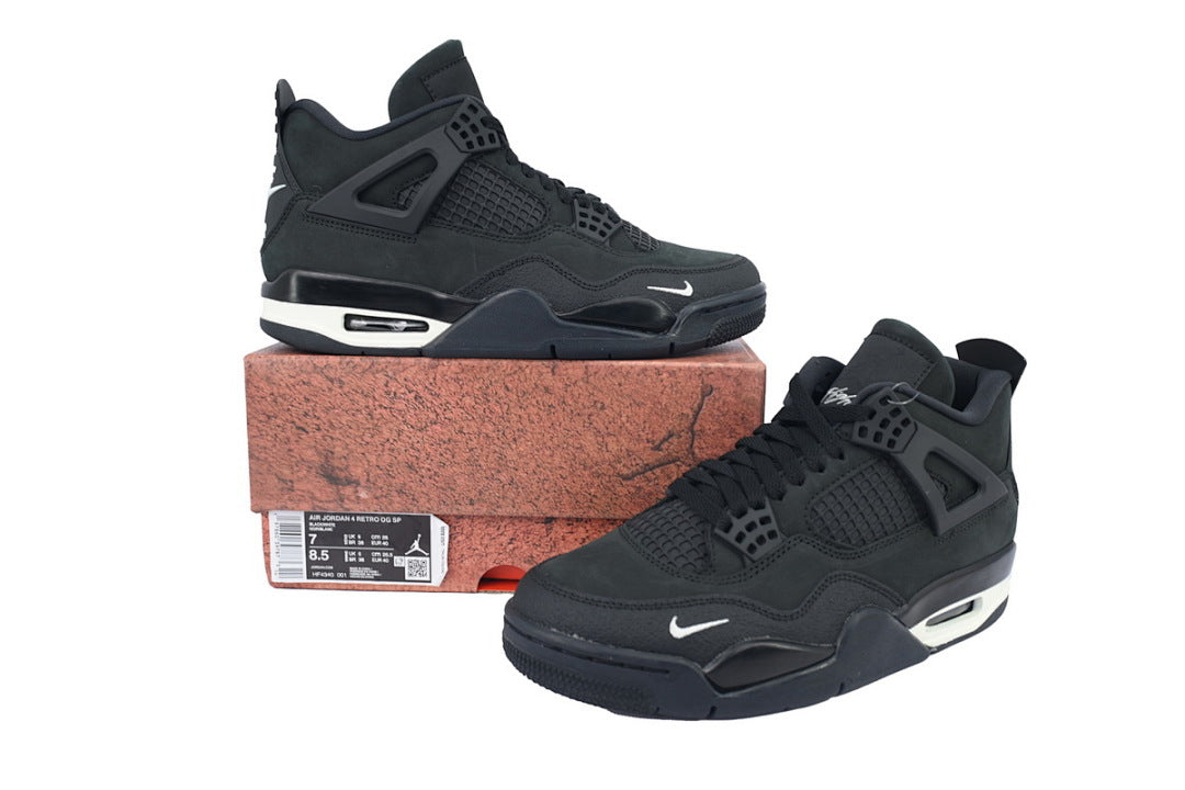 Nigel Sylvester x Air Jordan 4 Retro OG SP 'Brick By Brick' Basketball Shoes Black