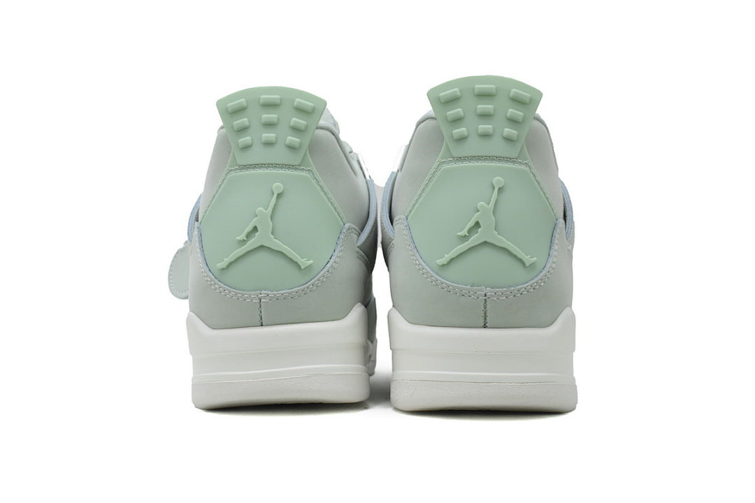 Air Jordan 4 Retro 'Seafoam Sail' Calaite Basketball Shoes Light Green