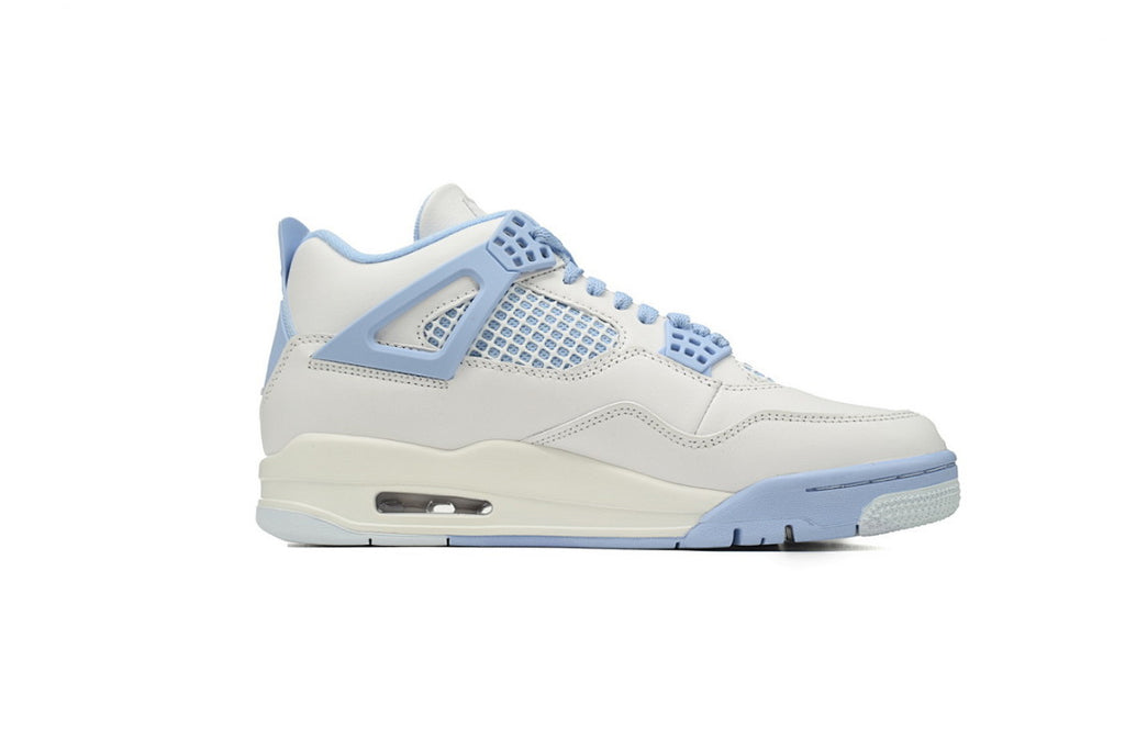 Air Jordan 4 Retro 'Forget Me Not' Basketball Shoes White Blue